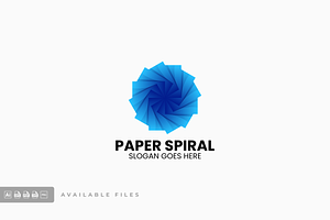 Paper Spiral Gradient Colorful Logo, a Branding & Logo Template by ivan_artnivora
