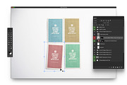 Four Postage Stamps Mockup, an Advertising Mockup by Custom Scene (Thumbnail 7 of 11)