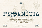 Phoenicia, a Sans Serif Font by Burntilldead (Thumbnail 1 of 10)