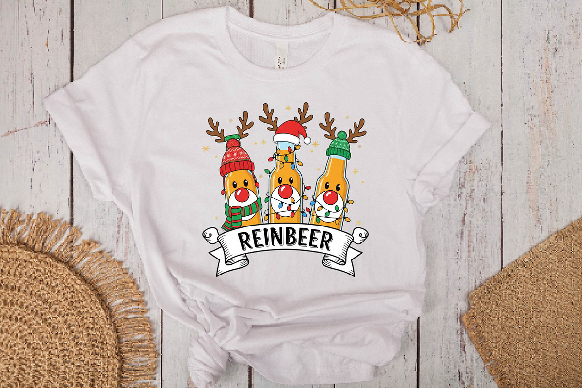 Merry Christmas Reinbeer Beers Png, an Illustration by DreamPrint404 (Photo 6 of 7)