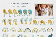 Mermaids and Sea animals collection, an Animal Illustration by polikarpovaart (Thumbnail 9 of 11)