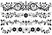 Beautiful floral decoration elements, an Illustration by Amazin_art (Thumbnail 14 of 17)