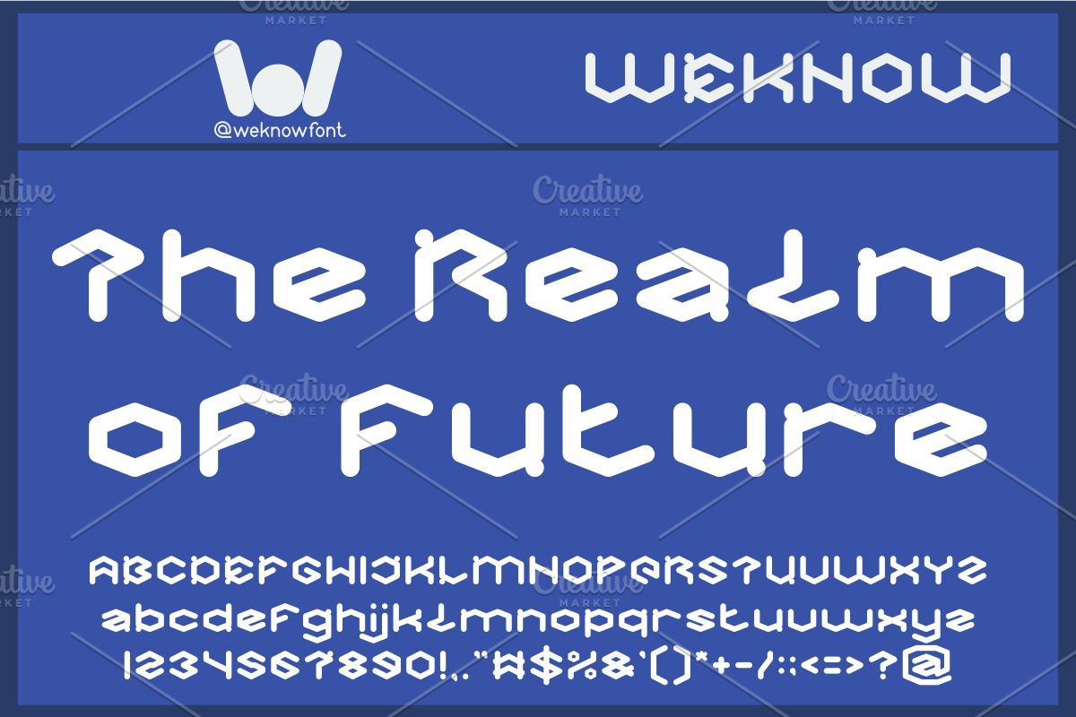 High tech font, a Font by weknow (Photo 4 of 8)
