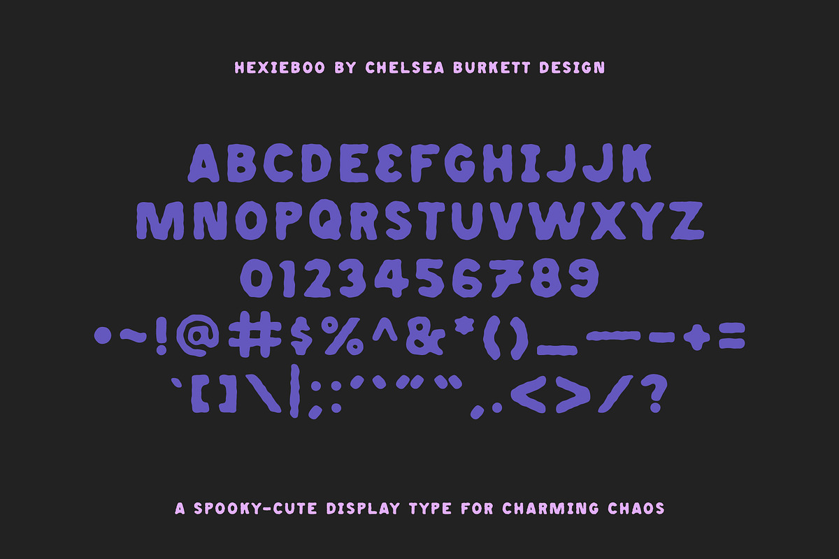 Hexieboo Font, a Sans Serif Font by Chelsea Burkett (Photo 3 of 6)