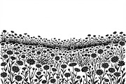 60 Daisy Flower Field Silhouette, a Seasonal Illustration by Amazin_art (Thumbnail 23 of 35)