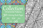 Patterns for coloring PDF,JPG vol-06, a Brochure Template by dnapslvsk (Thumbnail 1 of 6)