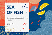 Fish & Sea Restaurant Brand Kit, a Branding & Logo Template by Schumacher Shop (Thumbnail 1 of 12)