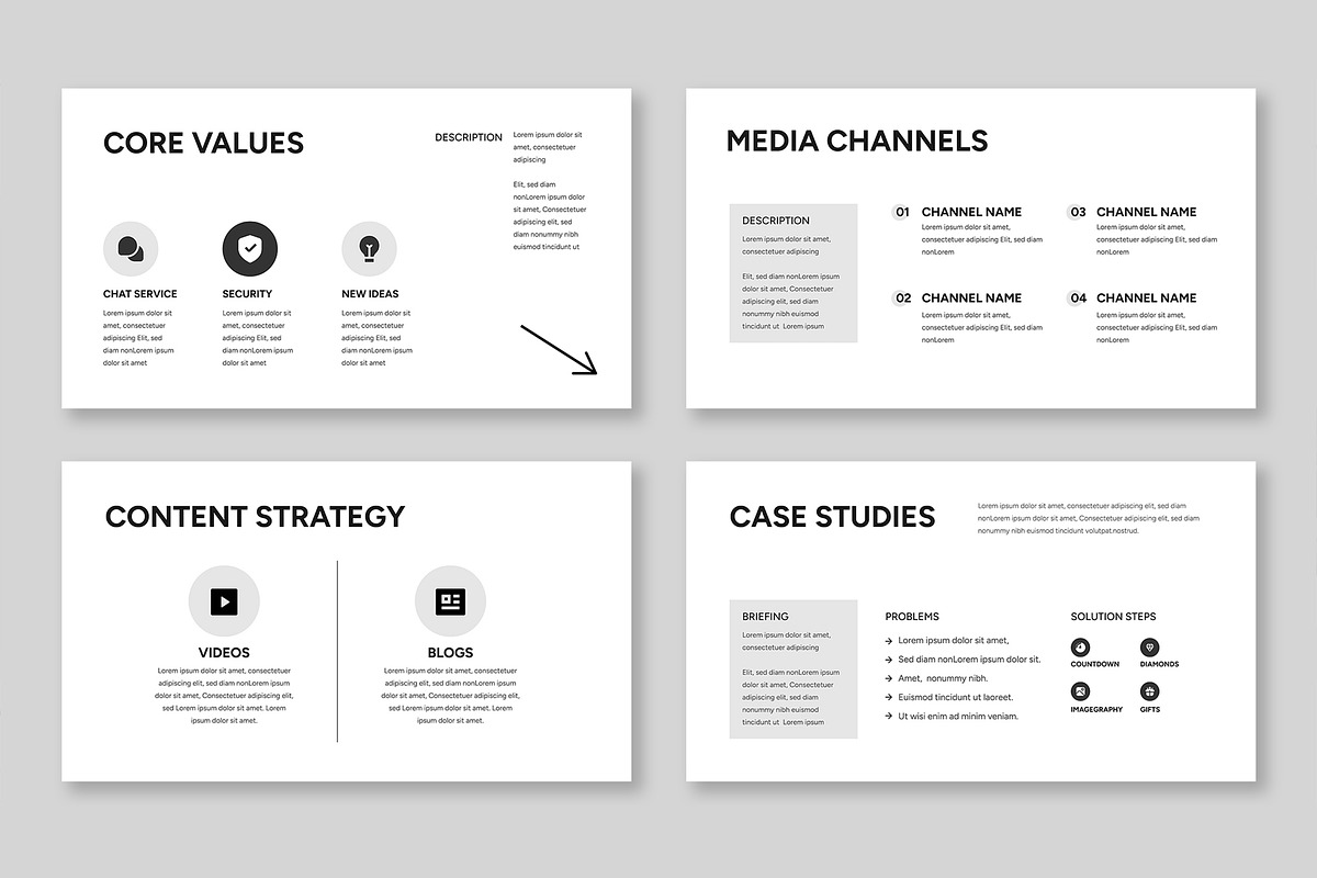 Minimal Classic Black And White preview 4