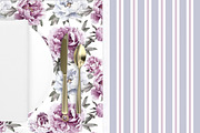 Peonies Patterns Collection, a Pattern Graphic by Naty Art (Thumbnail 3 of 10)