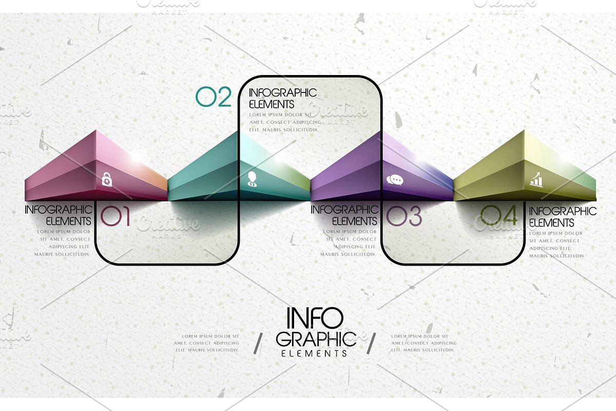 Geometric Infographic Template, a Presentation Template by TotallypicRF