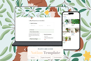 Digital Plant Care Planner, an App Template by Little Creative Scribbles