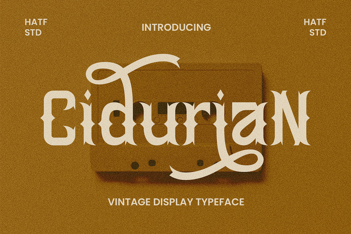 Cidurian, a Blackletter Font by HATFSTUDIO (Photo 1 of 9)