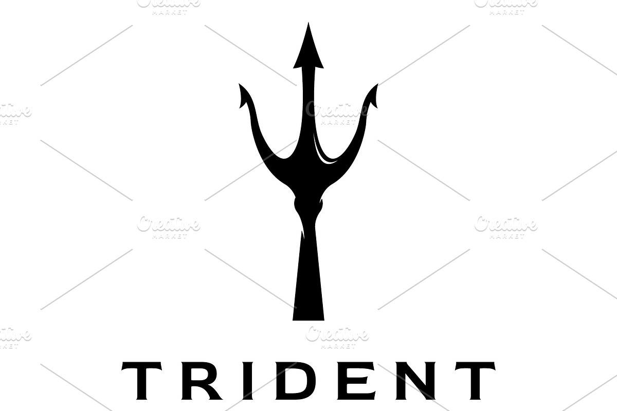 Simple vintage poseion trident spear, a Branding & Logo Template by LOGOCREATIVE