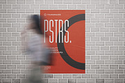 50 poster mockup bundle glued paper, an Advertising Mockup by FoundImages (Thumbnail 31 of 55)