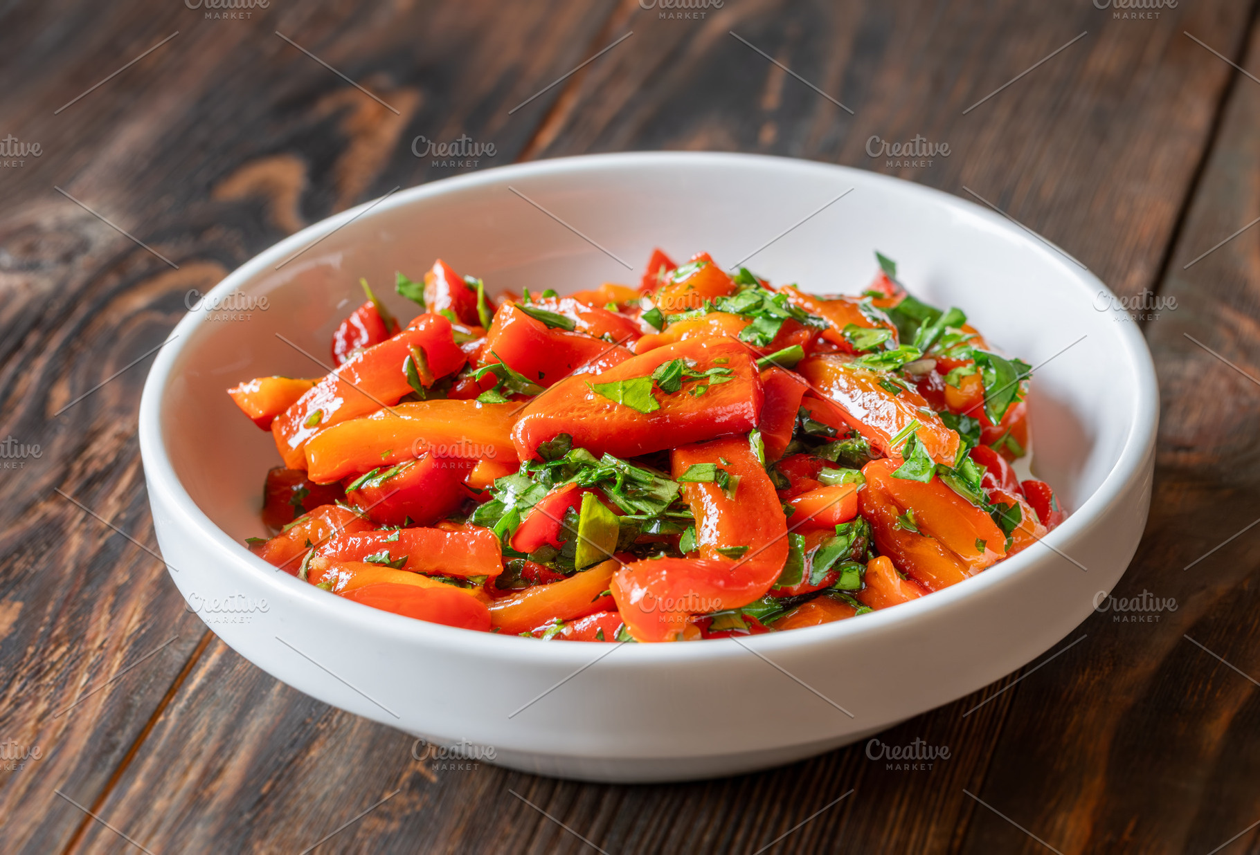 Mediterranean roasted red pepper, a Food & Drink Photo by Alexander Prokopenko