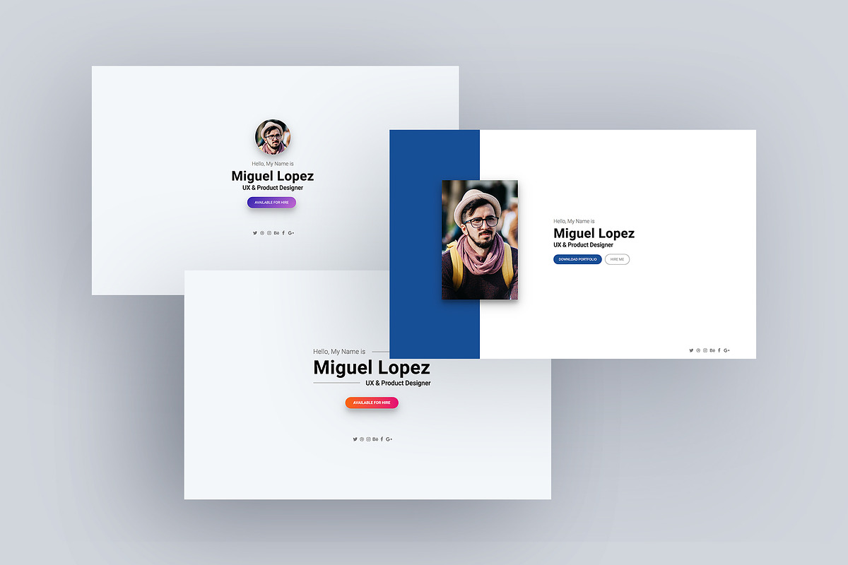 Personal Website for Multi-Purpose, a Websites & App Template by Faizur Rehman (Photo 1 of 4)
