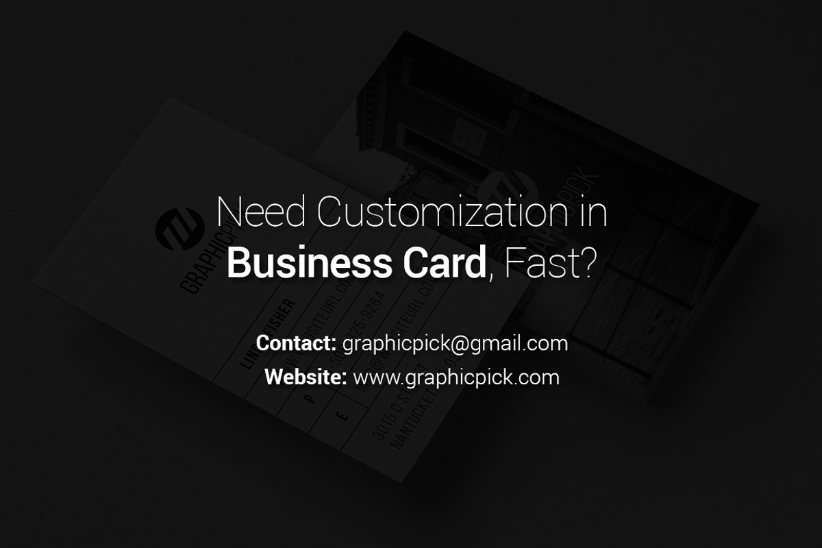 Clean Minimal Photo Business Card, a Business Card Template by GraphicPick (Photo 3 of 3)