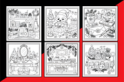 Cozy Christmas Bold Easy Coloring, a Seasonal Illustration by Design Station (Thumbnail 2 of 5)