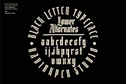 BLACK PARAMOUNT | Blackletter, a Blackletter Font by Havinkpen (Thumbnail 5 of 9)