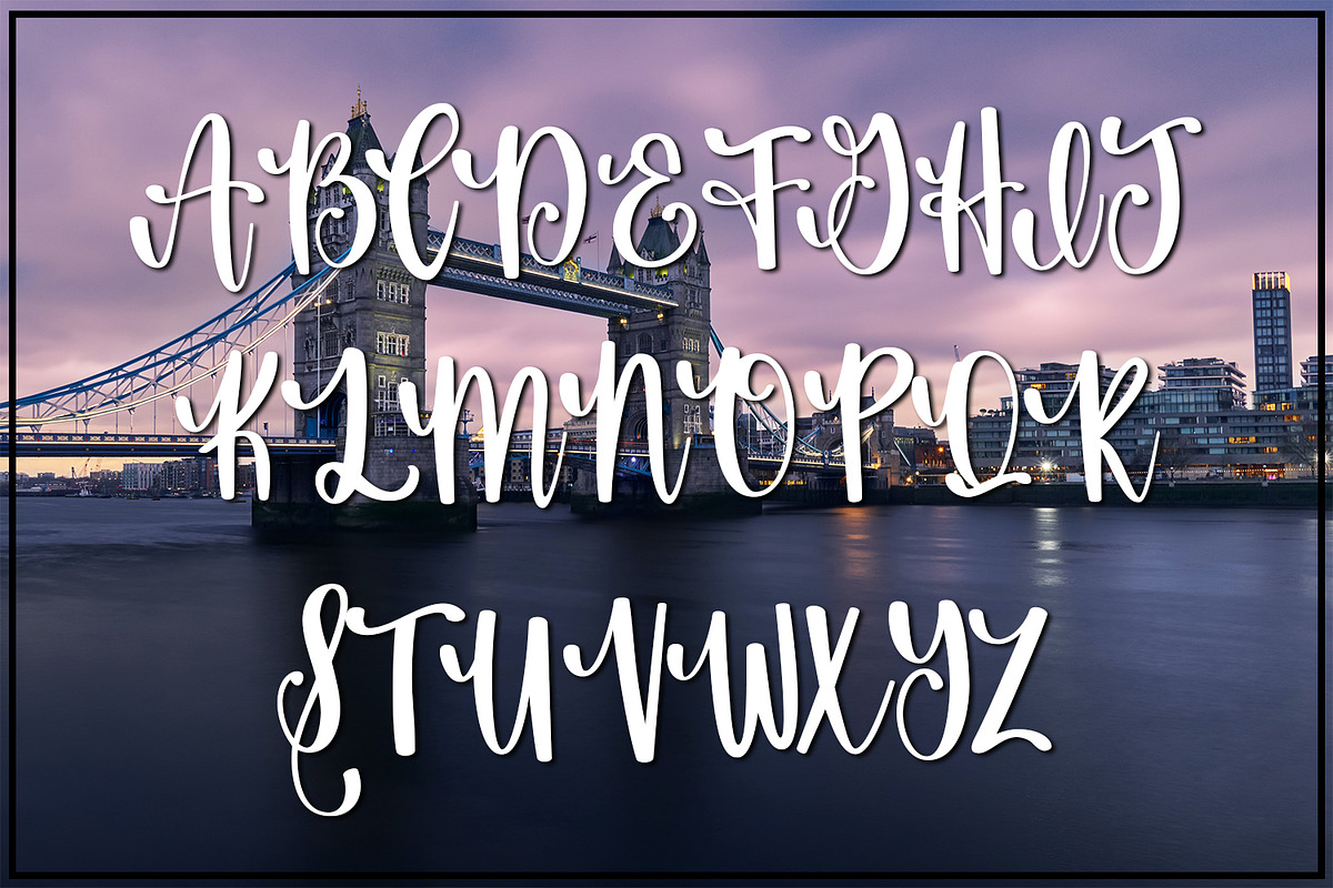 The London Gold Rush Script, a Script Font by Endless Time Graphics (Photo 5 of 5)