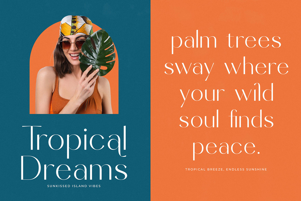 Sunveil Orange Modern Display Font, a Sans Serif Font by timelesstype.co (Photo 5 of 20)