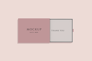 Gift Box Mockup - Size 2