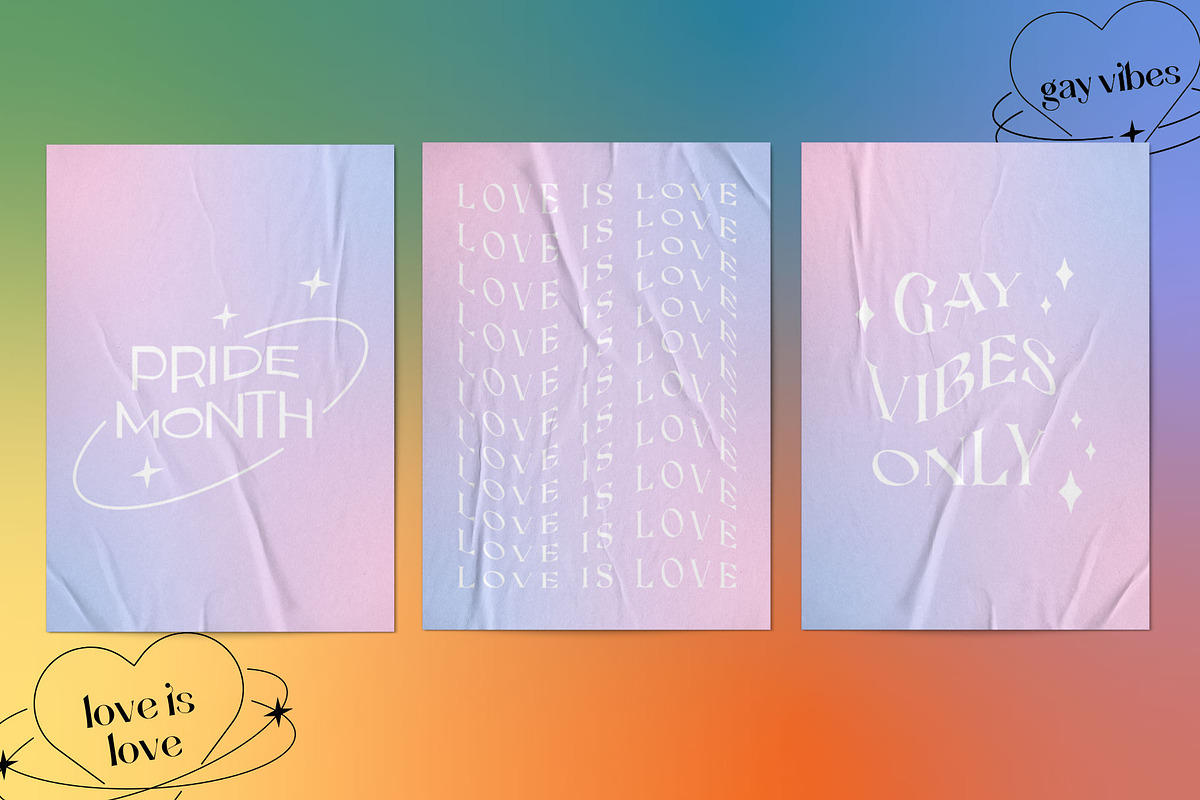 Pride Month Y2K Retro Collection, a Decorative Illustration by millering (Photo 11 of 14)