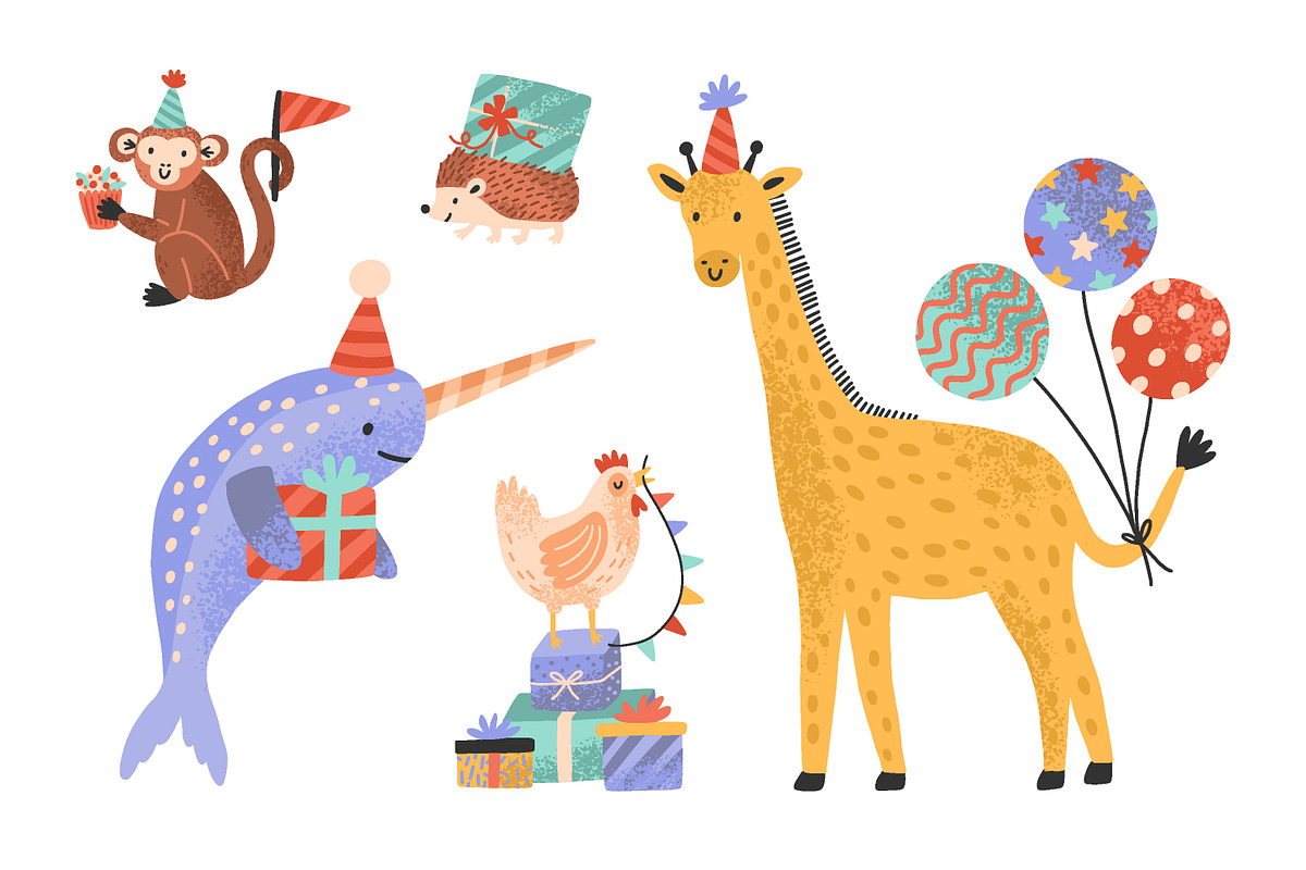 Cute animals with gifts, an Animal Illustration by Good Studio (Photo 3 of 4)