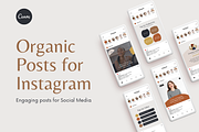 Organic Instagram Posts, a Social Media Template by Roger Coles (Thumbnail 1 of 8)