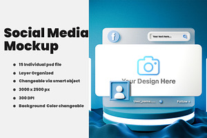 Social Media Feed Mockup, an Advertising Mockup by samsulpassive