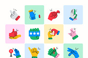 Animated Hand Icons, a Duotone Icon by Prosymbols (Thumbnail 7 of 12)