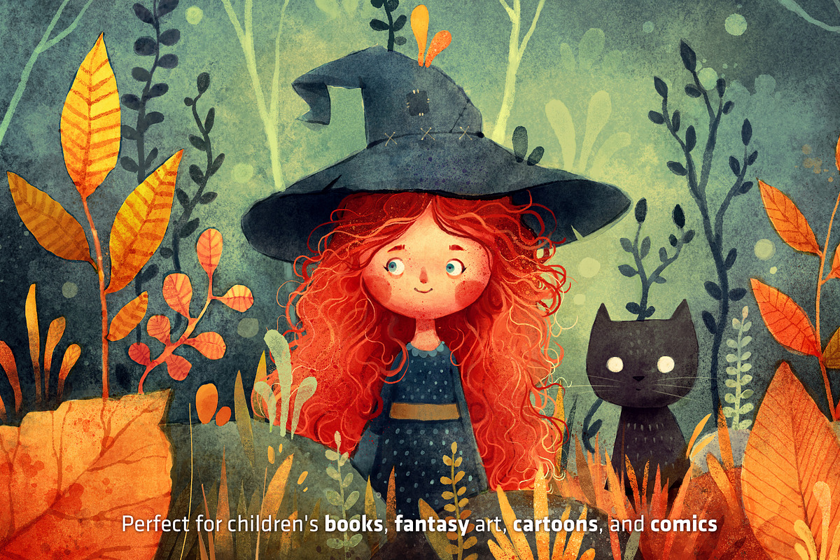 Magika Watercolors for Procreate, a Brush Add-On by Frankentoon Store (Photo 4 of 8)
