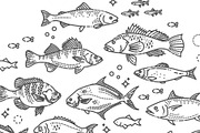 Vector Illustration With Fish, an Animal Illustration by Tettygreen (Thumbnail 2 of 3)