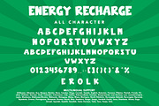 Energy Recharge, a Sans Serif Font by HATFSTUDIO (Thumbnail 7 of 8)