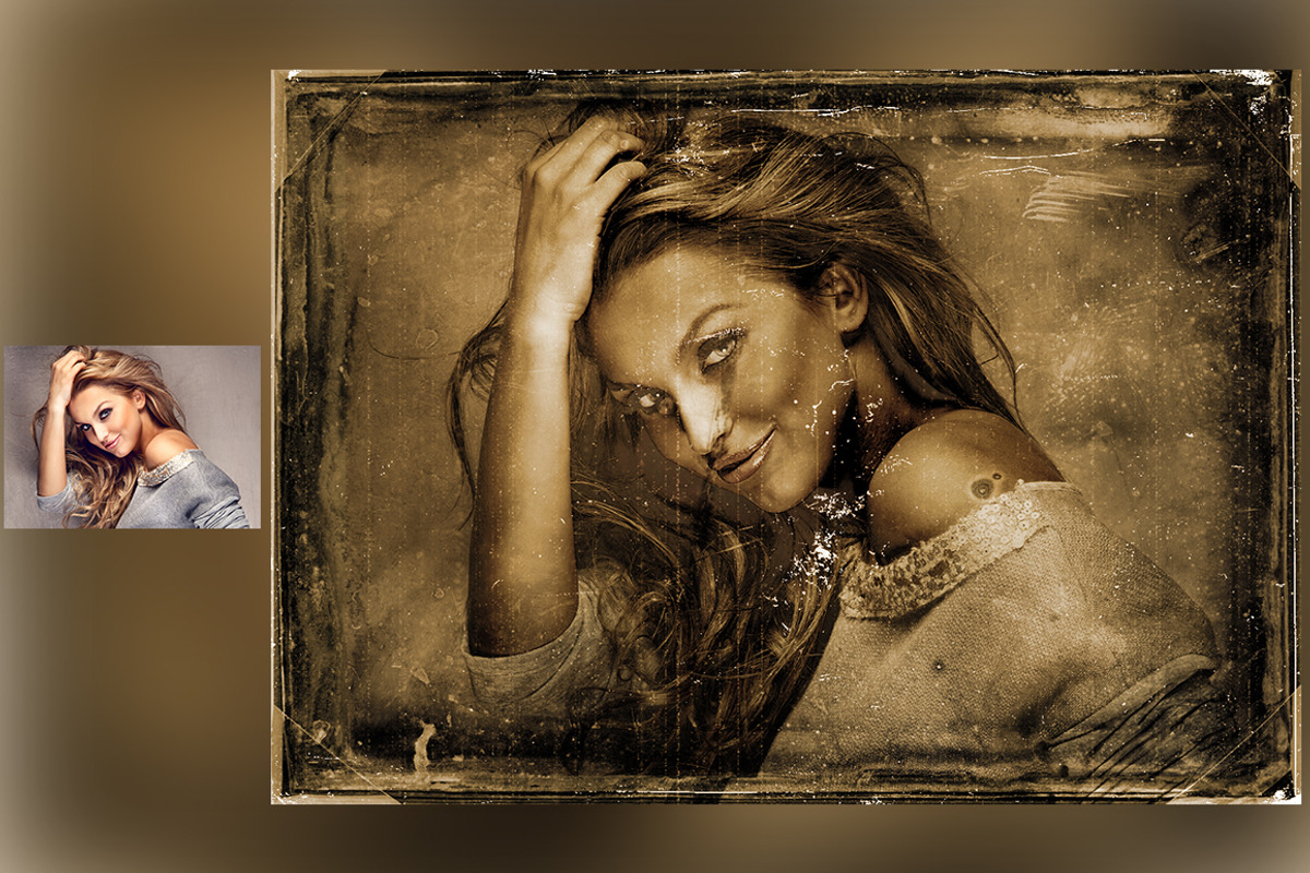 Aged Antique Photoshop Action, an Action Add-On by designvillage (Photo 6 of 12)