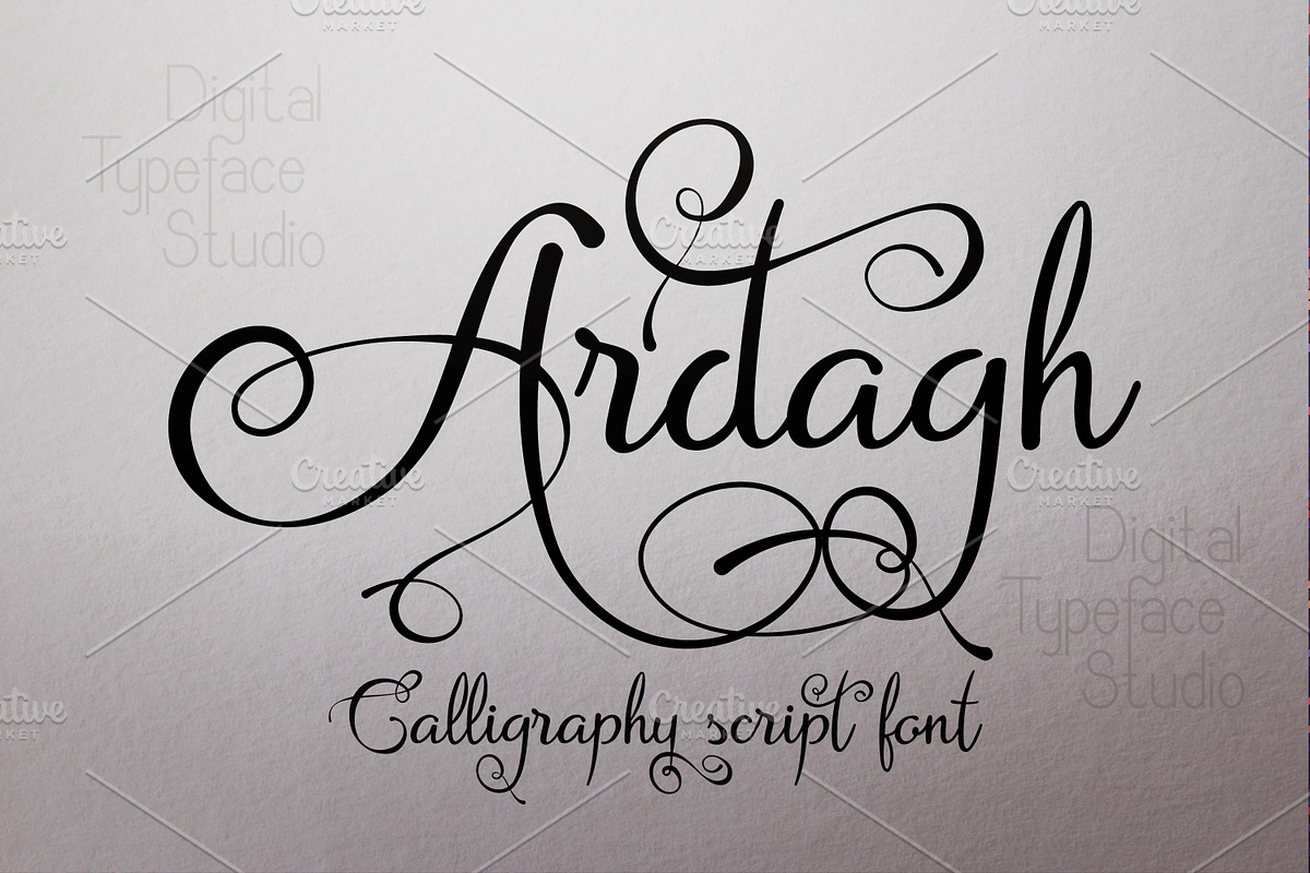 Ardagh, a Handwritten Font by Digital Typeface Studio (Photo 1 of 6)