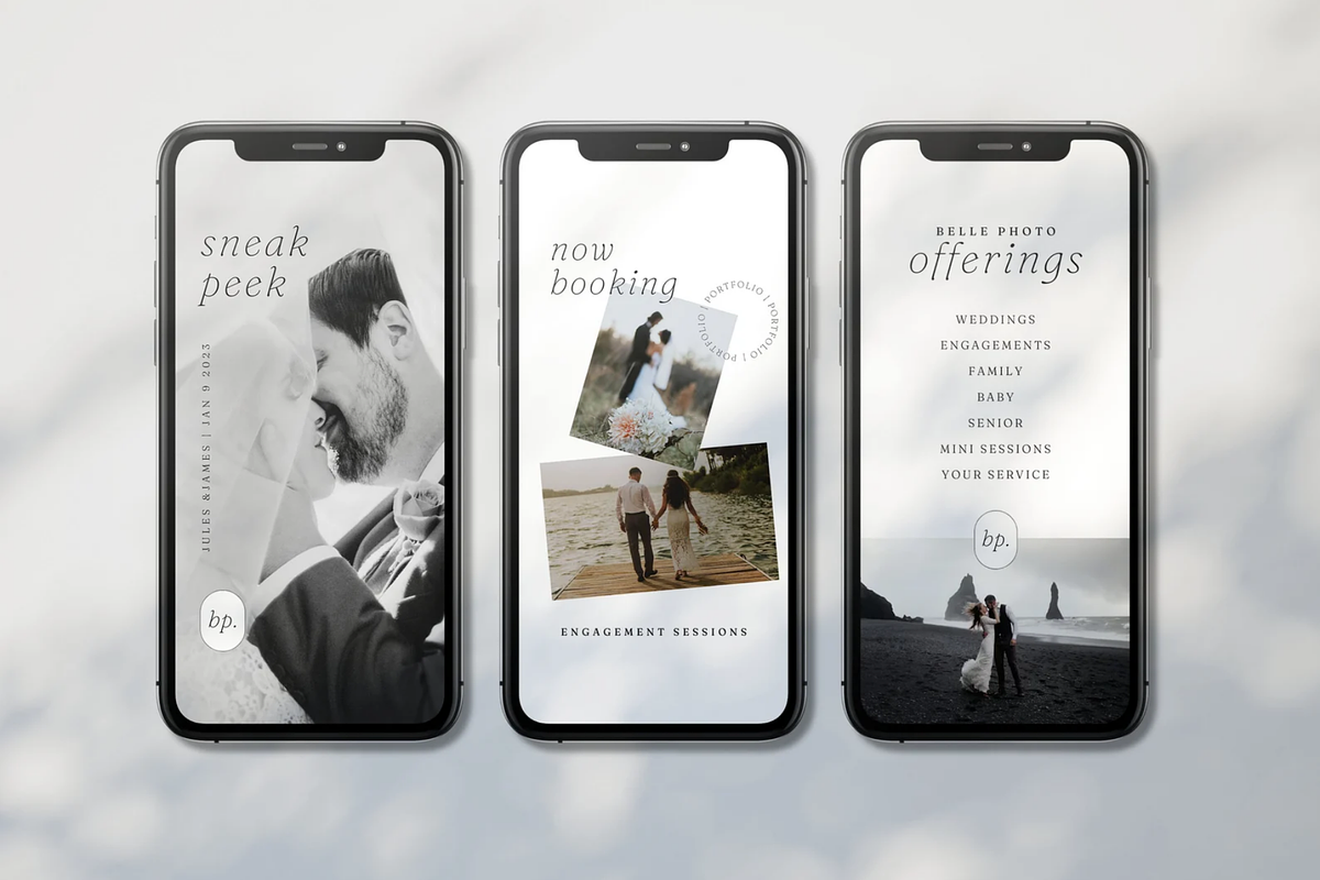 Photographer Instagram Bundle Canva, a Social Media Template by frommakertomaker (Photo 7 of 10)