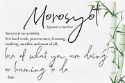 Morosyot Signature Script Font, a Script Font by ndroadv (Thumbnail 10 of 12)