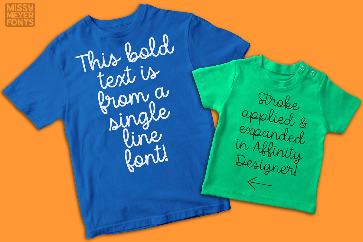 Salty Dish Line - single-line font, a Script Font by Missy Meyer (Photo 5 of 8)