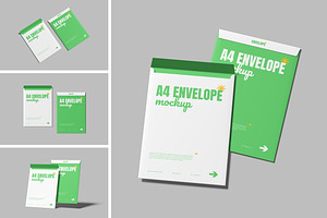 A4 Envelope Mockup