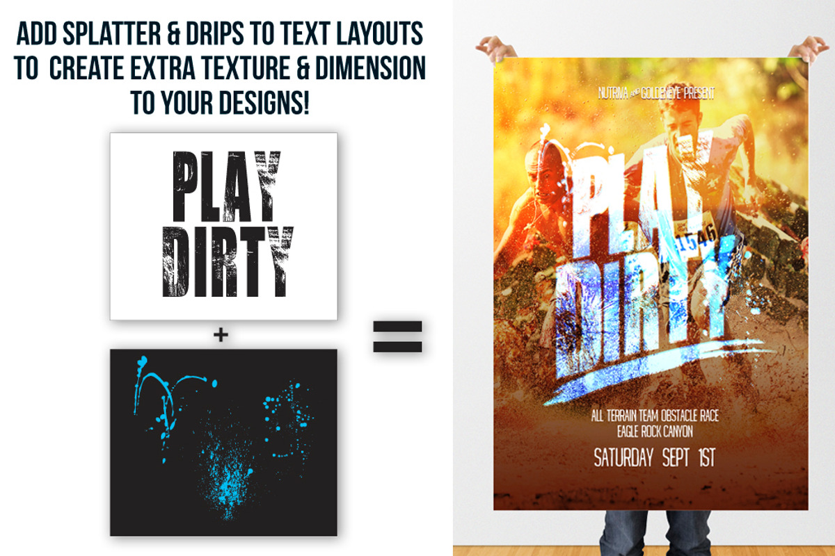 INKY DRIPS & SPLATTER, an Object Graphic by Electric Treehaus (Photo 3 of 4)