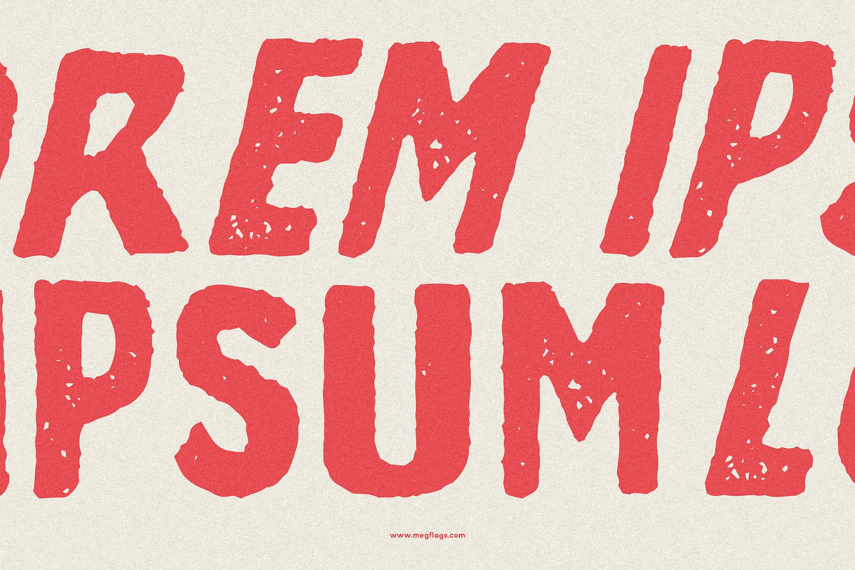 Grissed Typeface, a Font by Megflags (Photo 3 of 9)