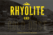 Rhyolite + Gold Dust Fonts, a Font by K Randall Wilcox (Thumbnail 1 of 4)