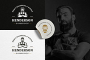 27 Barbershop Logotypes, a Branding & Logo Template by Vasya Kobelev (Thumbnail 2 of 10)