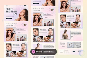 Skincare And Beauty Landing Page