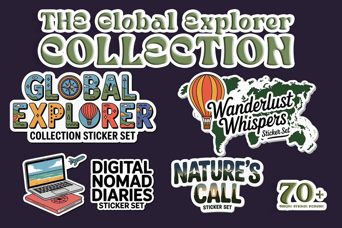 Global Explorer Digital Bundle, an Object Graphic by Jakayla Digital Co (Photo 1 of 13)