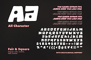 Fair Square - Chunky Bold Font, a Sans Serif Font by Sarid Ezra (Thumbnail 9 of 9)