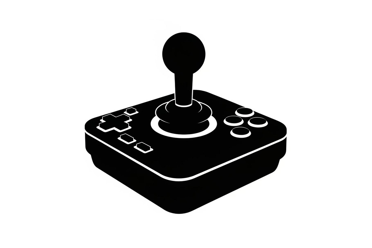 50 Retro Gaming Joystick Vector Bund, an Illustration by Creativeshirt (Photo 9 of 51)