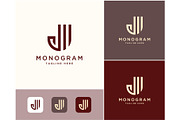 Letter J Monogram Line Logo, a Branding & Logo Template by ika trisiana (Thumbnail 1 of 2)
