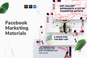 Art Gallery Facebook Materials, a Social Media Template by TemplatesNow! (Thumbnail 1 of 7)